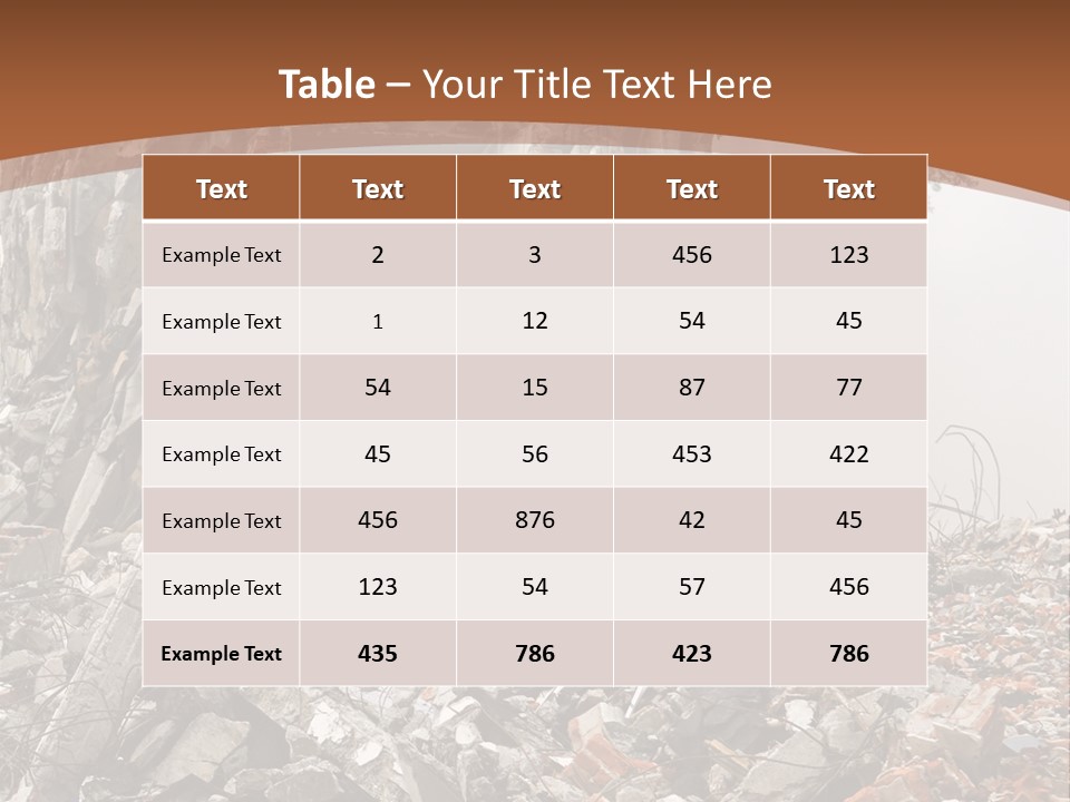 Destroyed Building PowerPoint Template