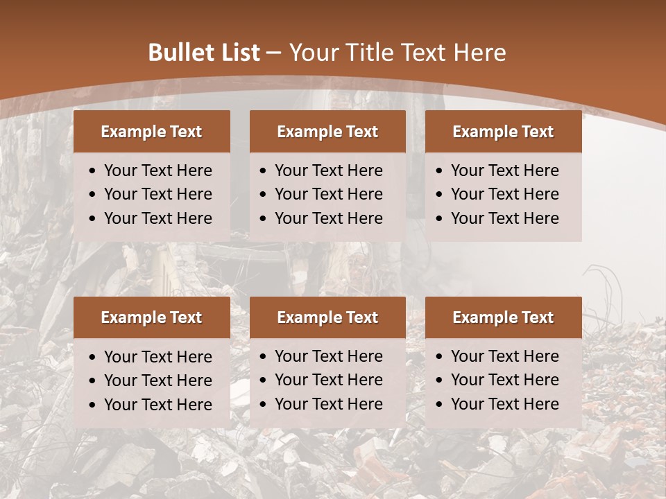 Destroyed Building PowerPoint Template