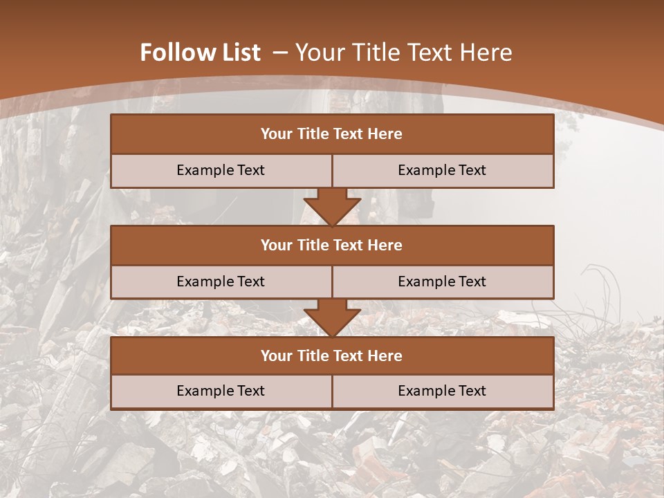 Destroyed Building PowerPoint Template