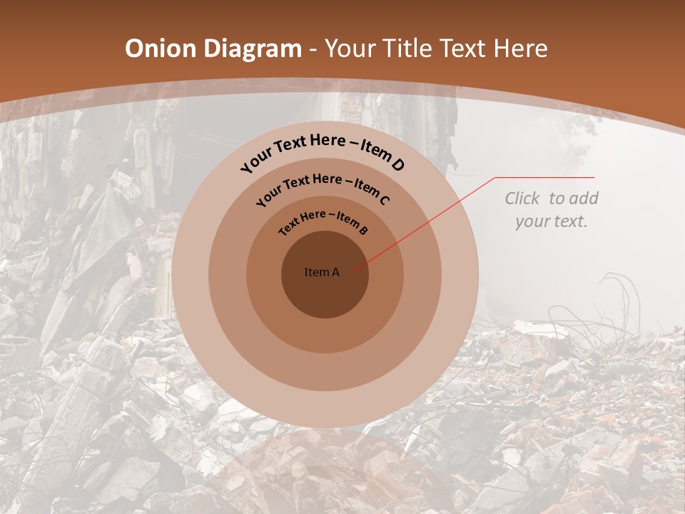 Destroyed Building PowerPoint Template