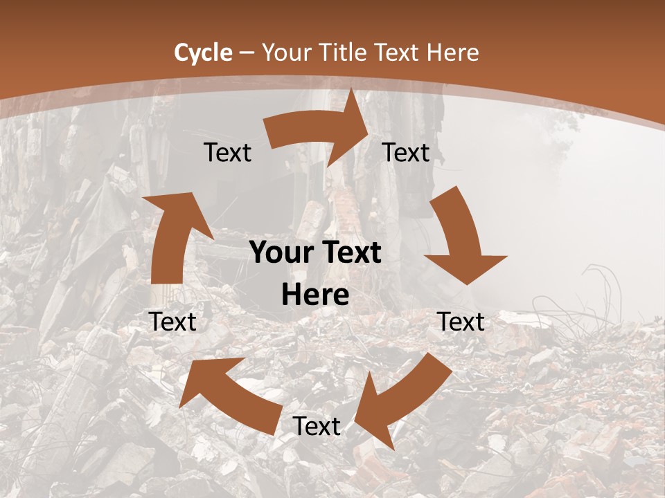 Destroyed Building PowerPoint Template
