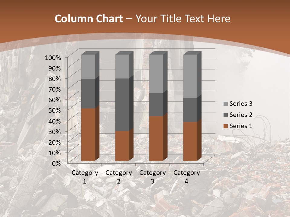 Destroyed Building PowerPoint Template