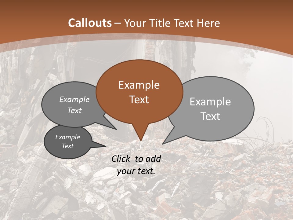 Destroyed Building PowerPoint Template
