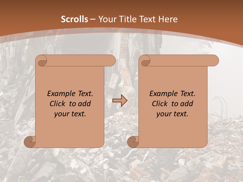 Destroyed Building PowerPoint Template
