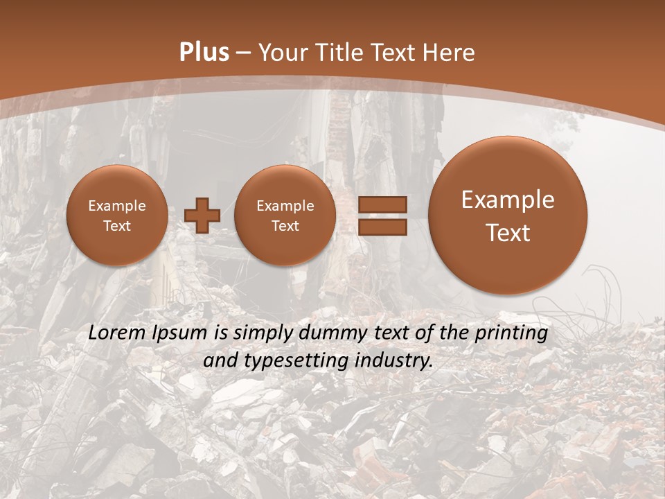 Destroyed Building PowerPoint Template