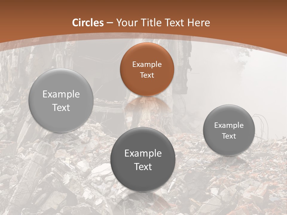 Destroyed Building PowerPoint Template
