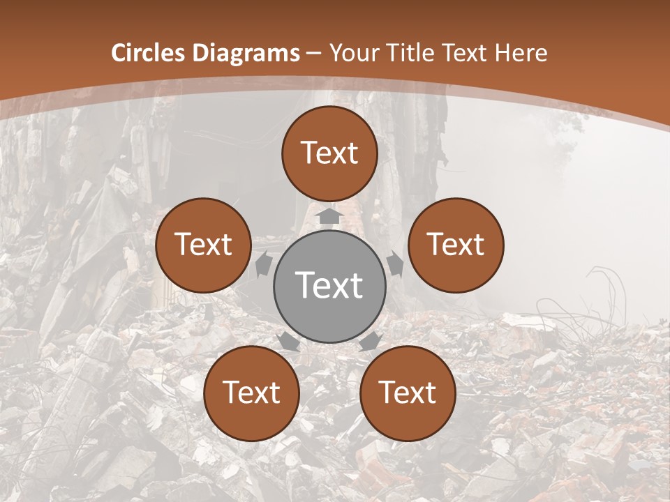 Destroyed Building PowerPoint Template