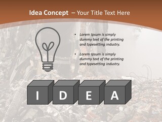 Destroyed Building PowerPoint Template