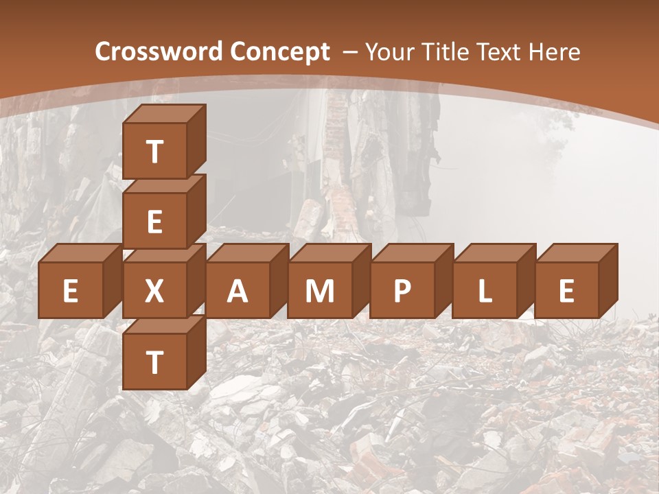 Destroyed Building PowerPoint Template