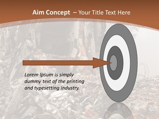 Destroyed Building PowerPoint Template