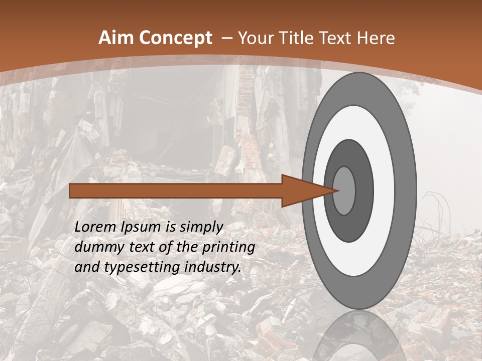Destroyed Building PowerPoint Template