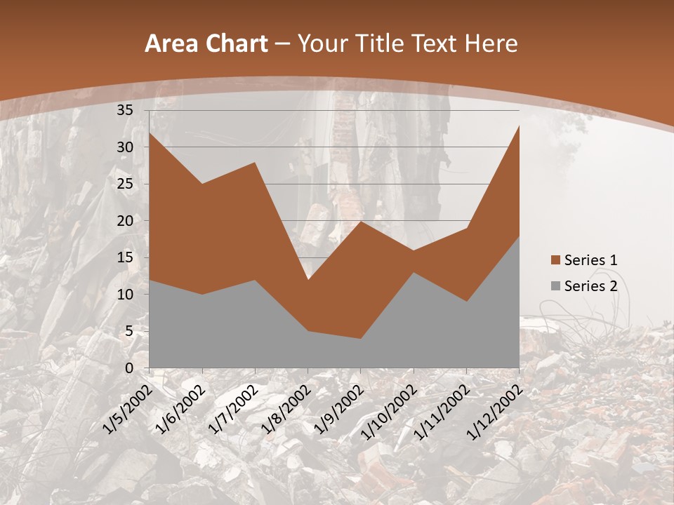 Destroyed Building PowerPoint Template