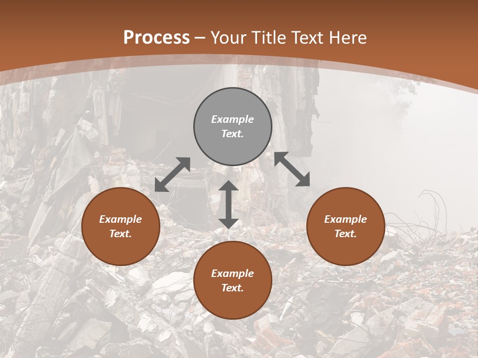 Destroyed Building PowerPoint Template