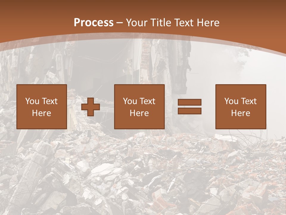 Destroyed Building PowerPoint Template
