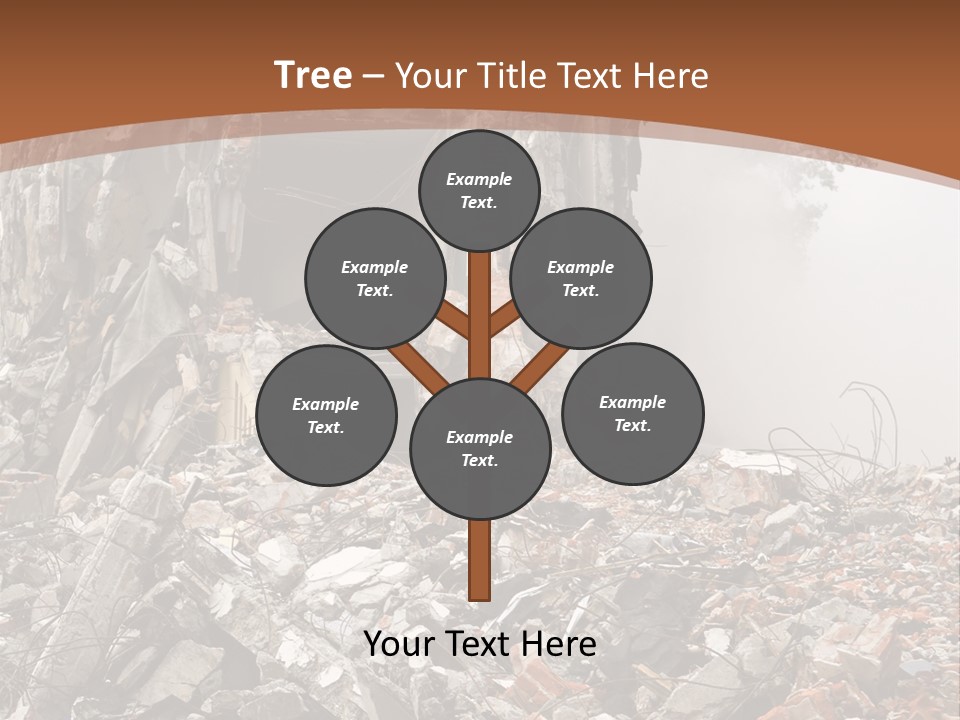 Destroyed Building PowerPoint Template