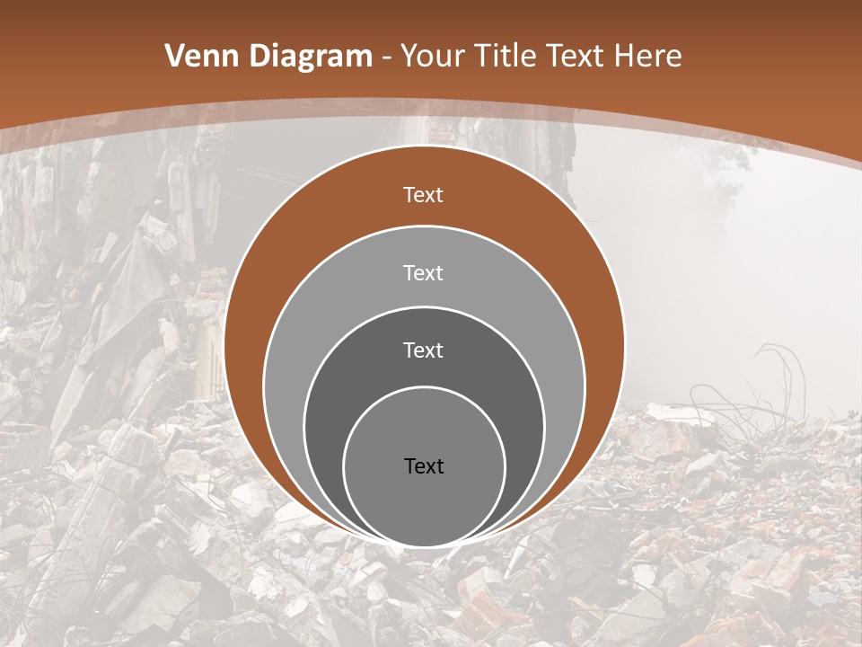 Destroyed Building PowerPoint Template