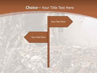 Destroyed Building PowerPoint Template