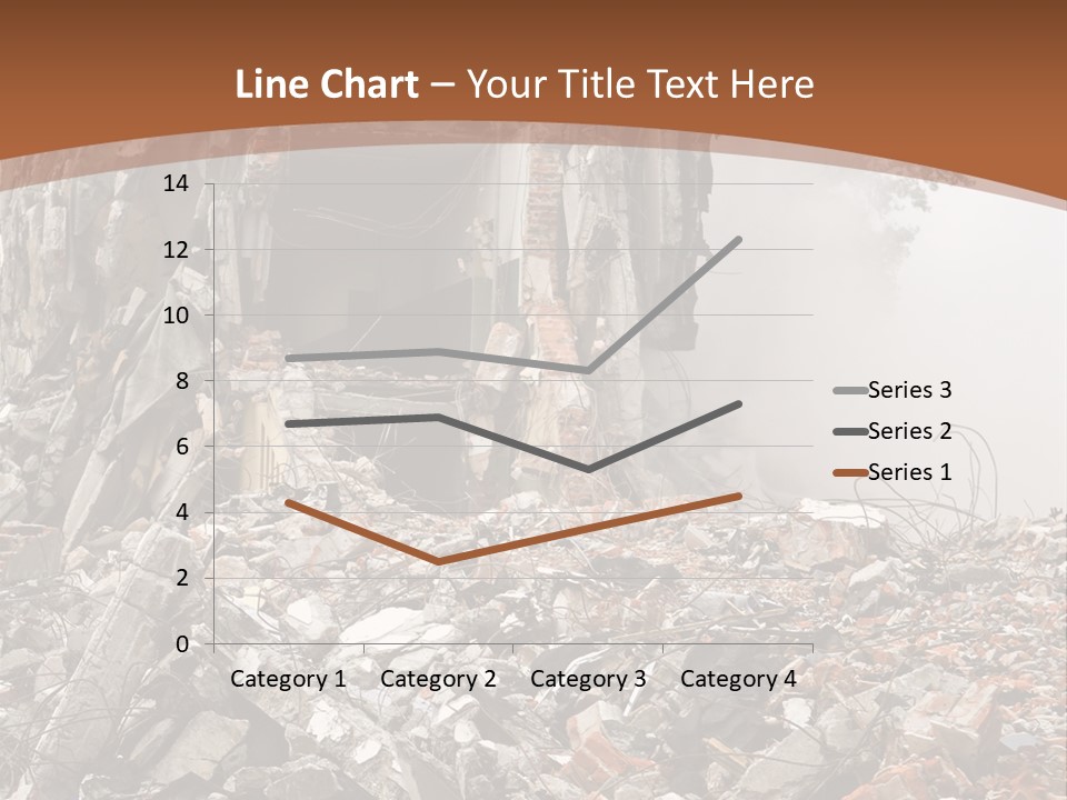 Destroyed Building PowerPoint Template