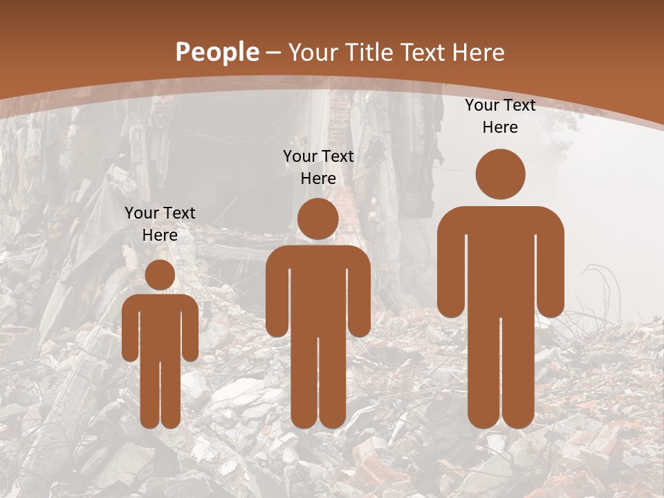Destroyed Building PowerPoint Template