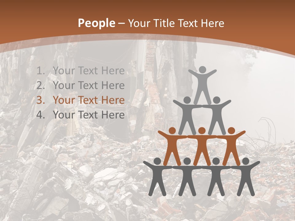 Destroyed Building PowerPoint Template