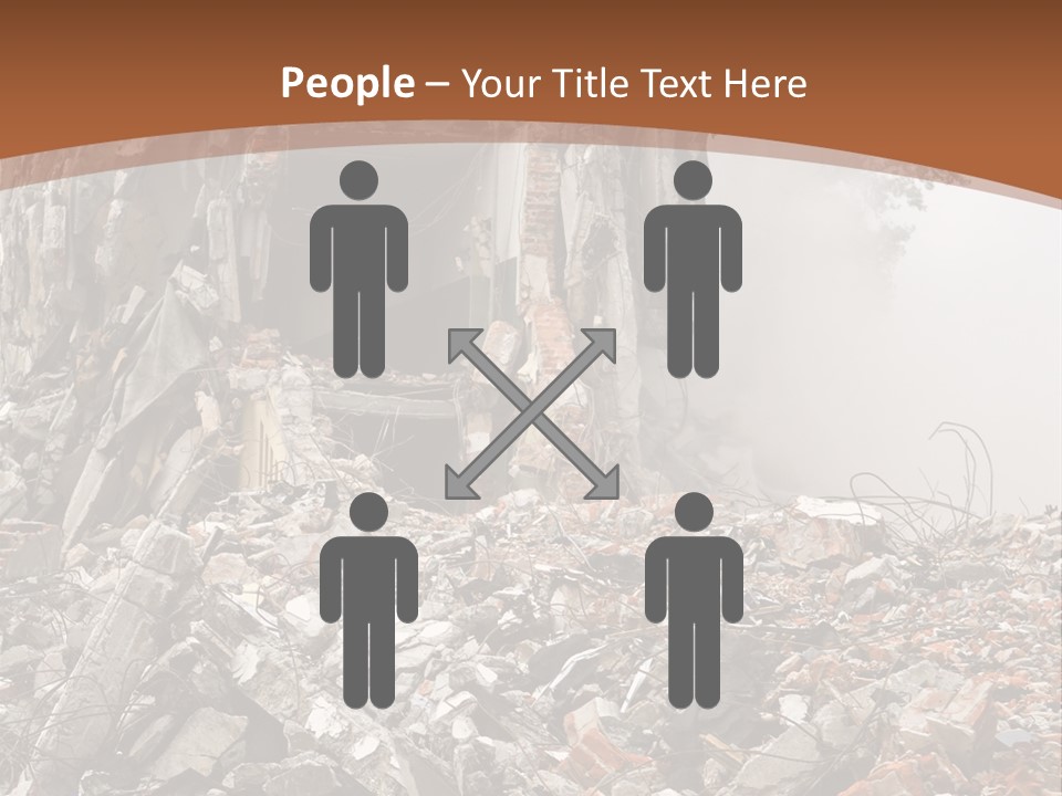 Destroyed Building PowerPoint Template