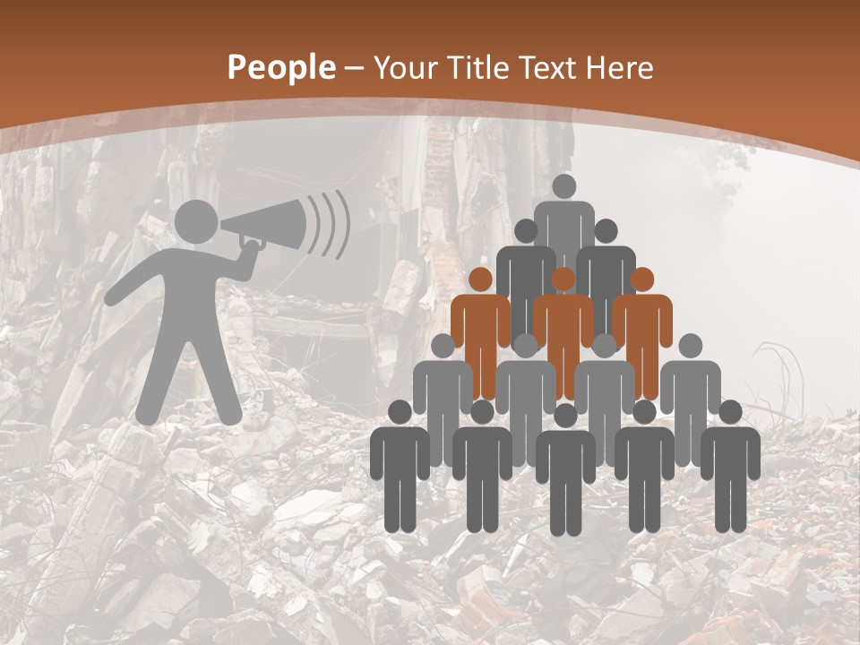 Destroyed Building PowerPoint Template