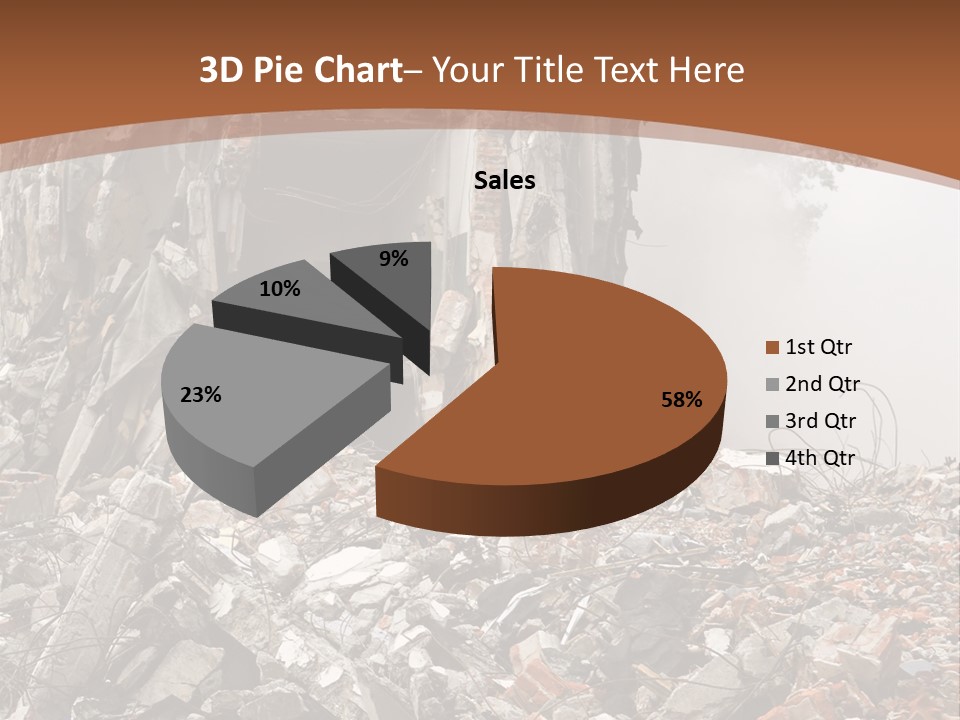 Destroyed Building PowerPoint Template