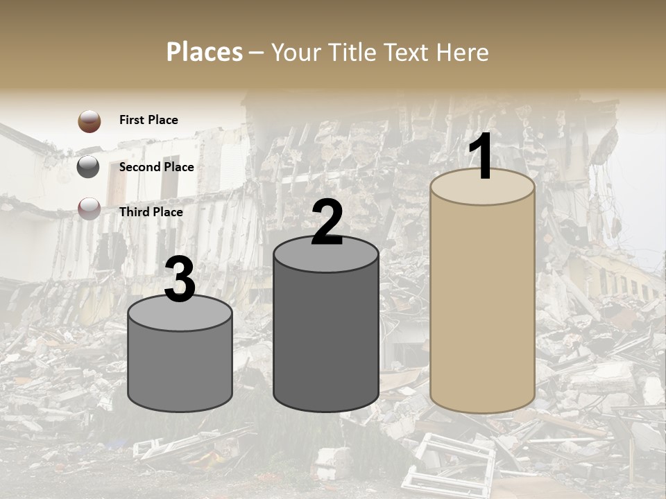 Destroyed Building PowerPoint Template