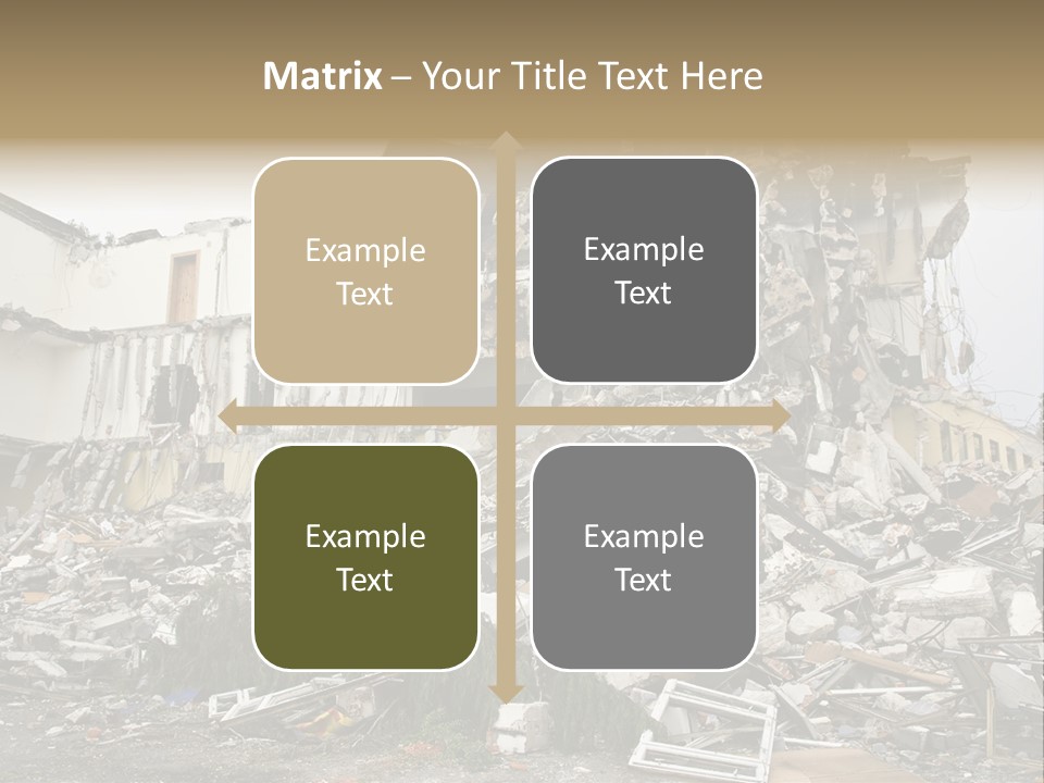 Destroyed Building PowerPoint Template