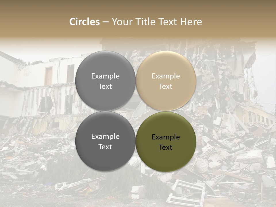 Destroyed Building PowerPoint Template