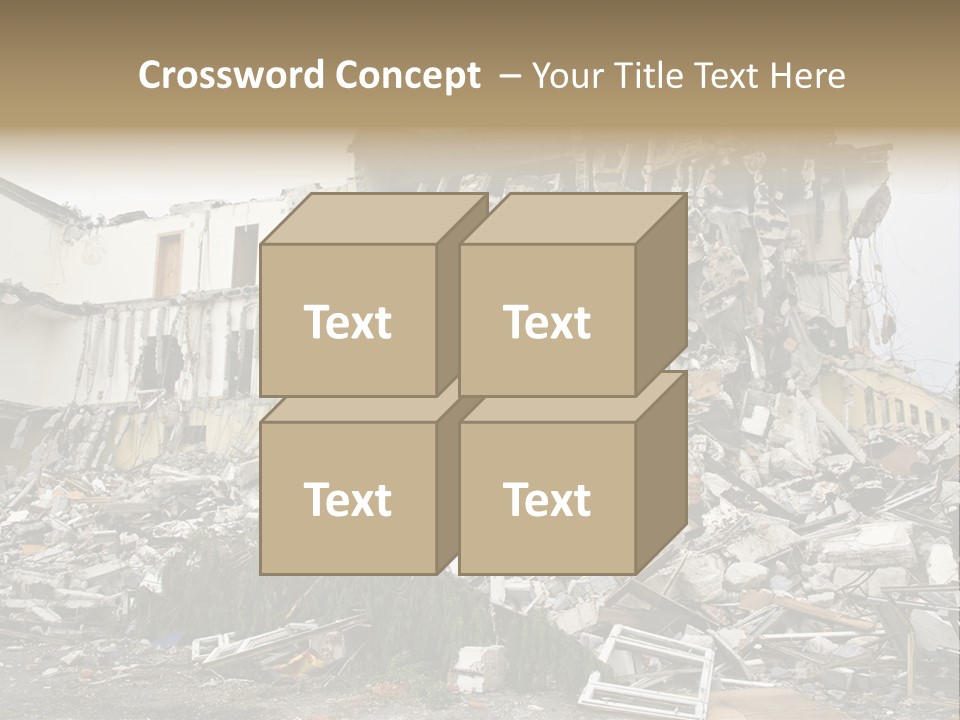 Destroyed Building PowerPoint Template