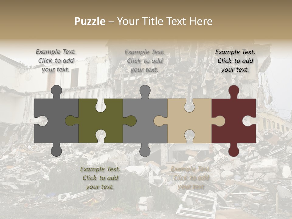 Destroyed Building PowerPoint Template