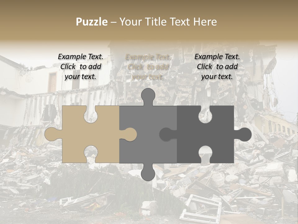 Destroyed Building PowerPoint Template