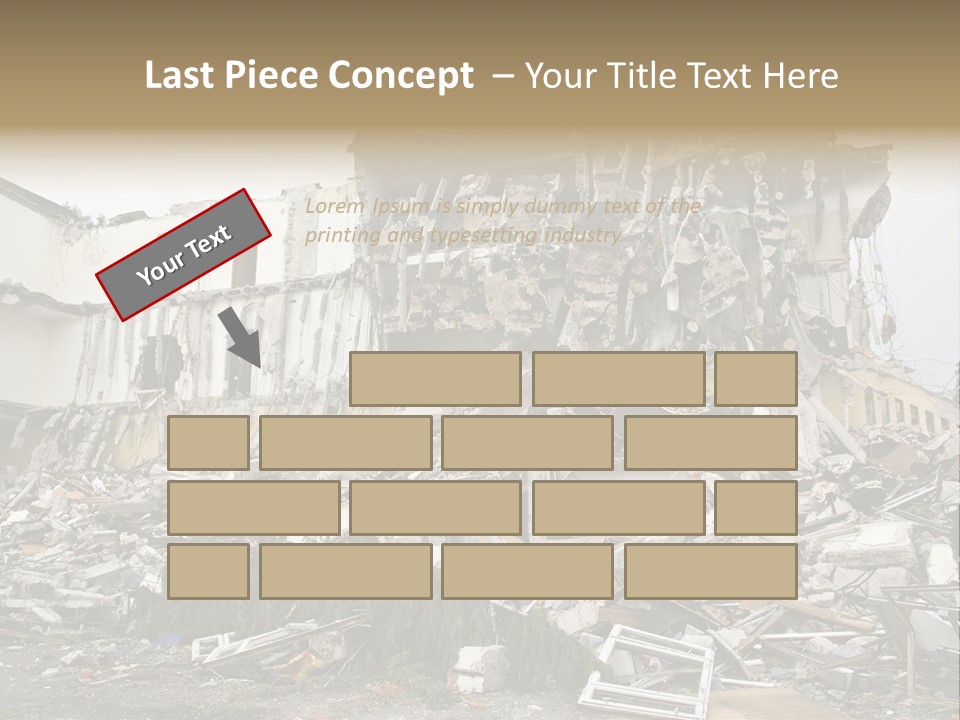 Destroyed Building PowerPoint Template