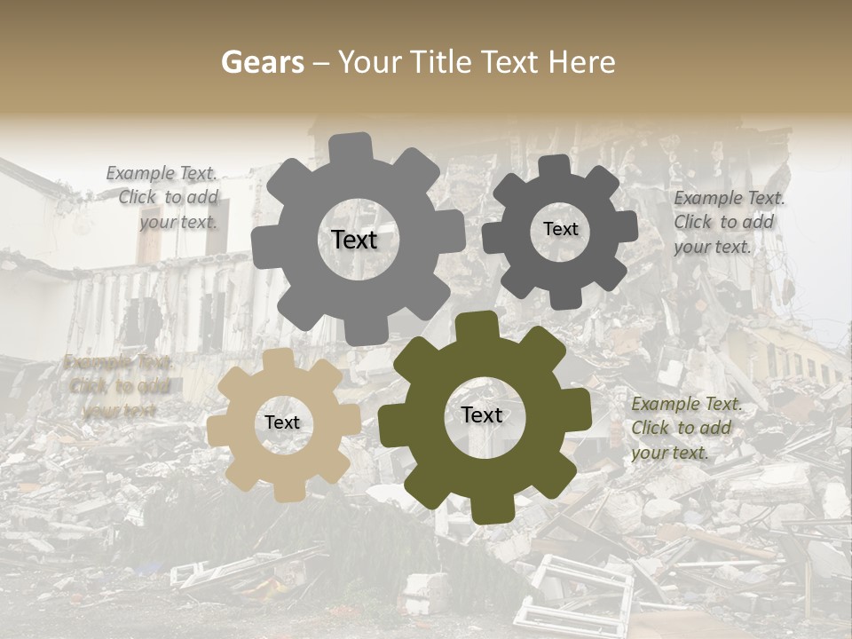Destroyed Building PowerPoint Template