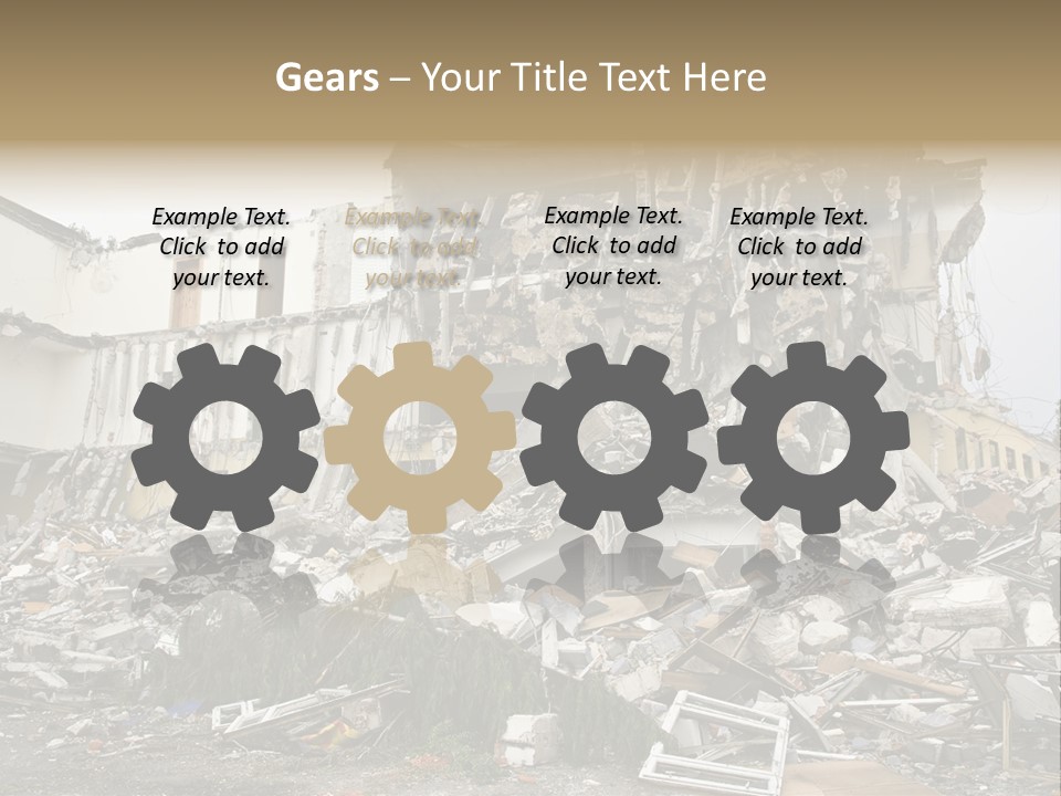 Destroyed Building PowerPoint Template