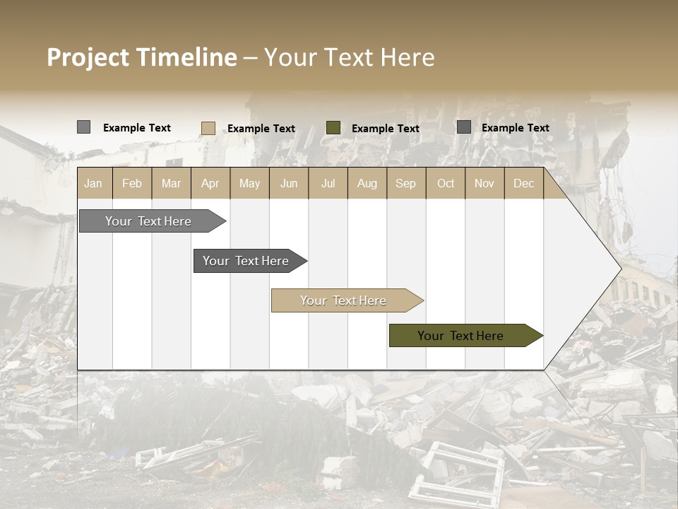 Destroyed Building PowerPoint Template
