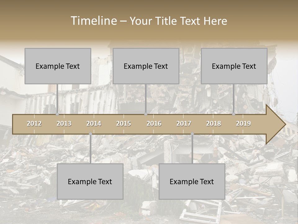 Destroyed Building PowerPoint Template