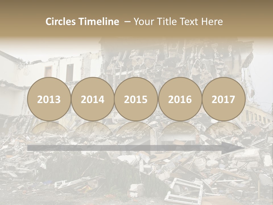 Destroyed Building PowerPoint Template
