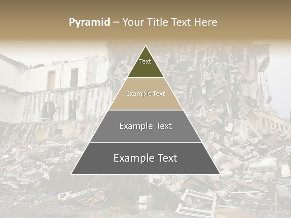 Destroyed Building PowerPoint Template