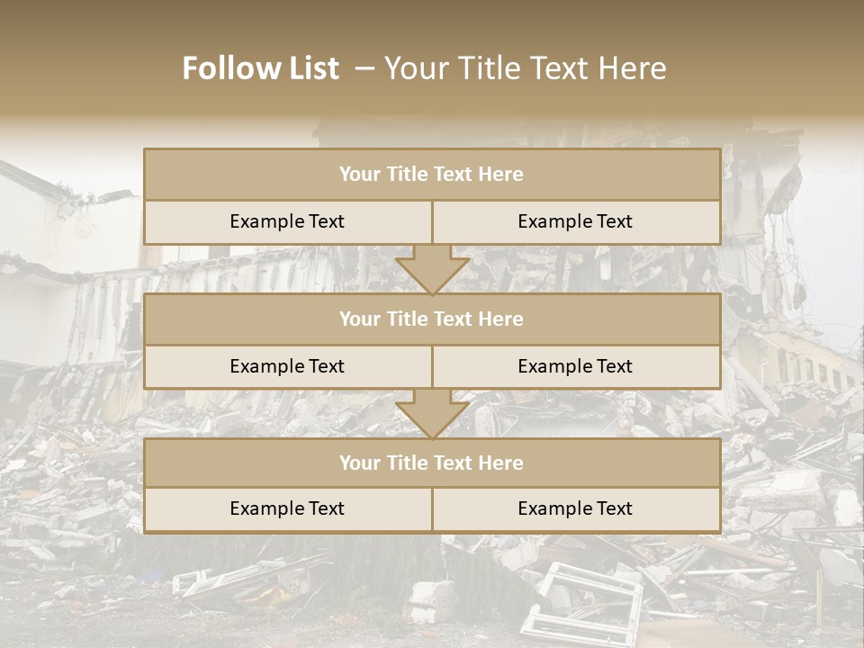 Destroyed Building PowerPoint Template