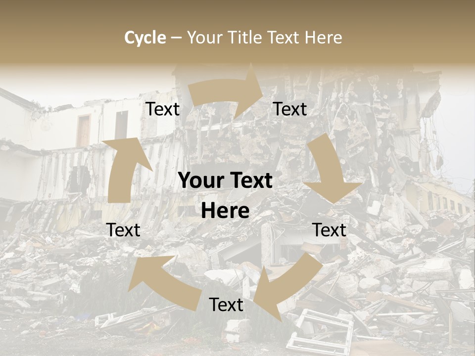 Destroyed Building PowerPoint Template