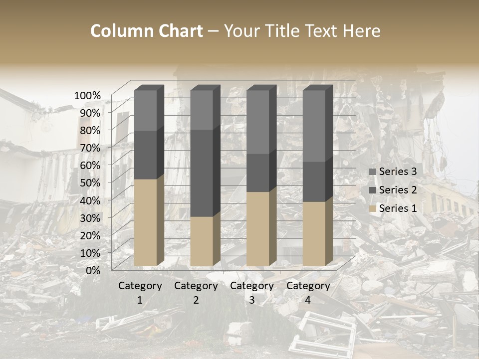 Destroyed Building PowerPoint Template