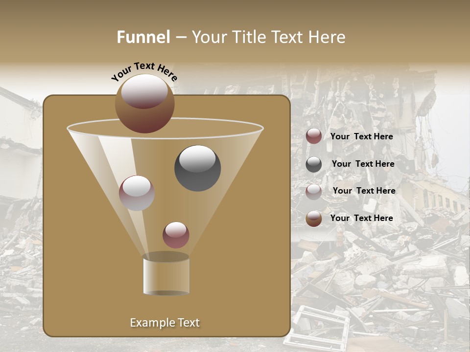 Destroyed Building PowerPoint Template