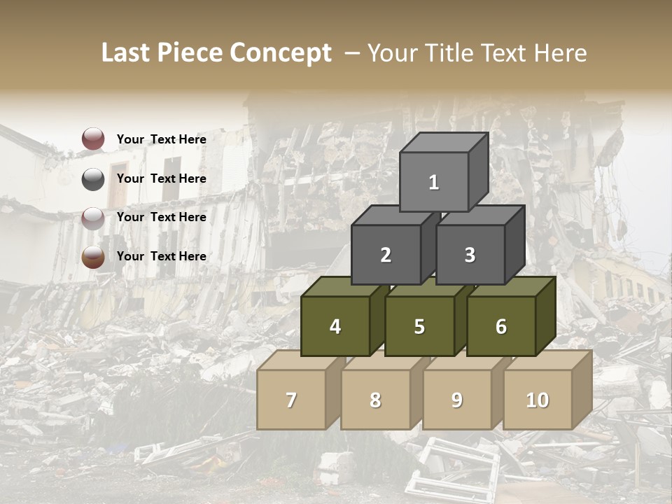 Destroyed Building PowerPoint Template