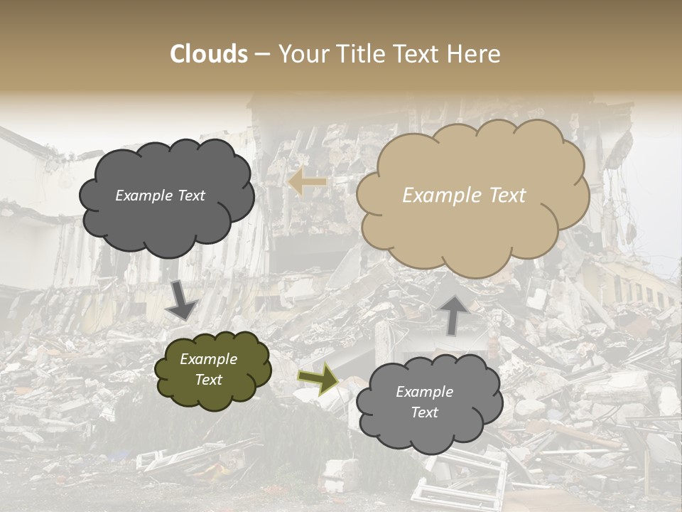 Destroyed Building PowerPoint Template