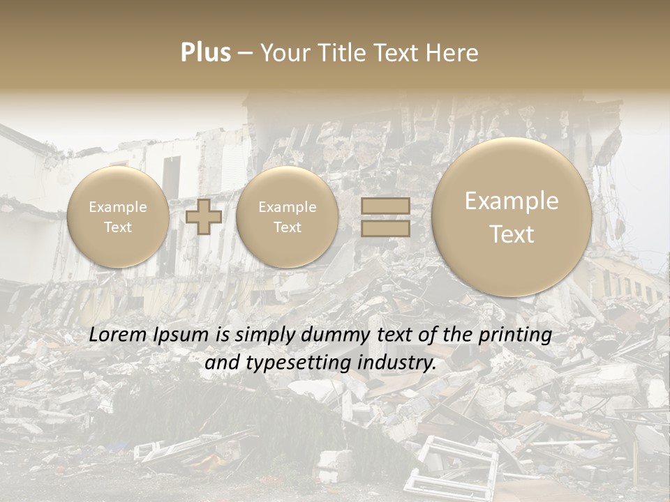 Destroyed Building PowerPoint Template