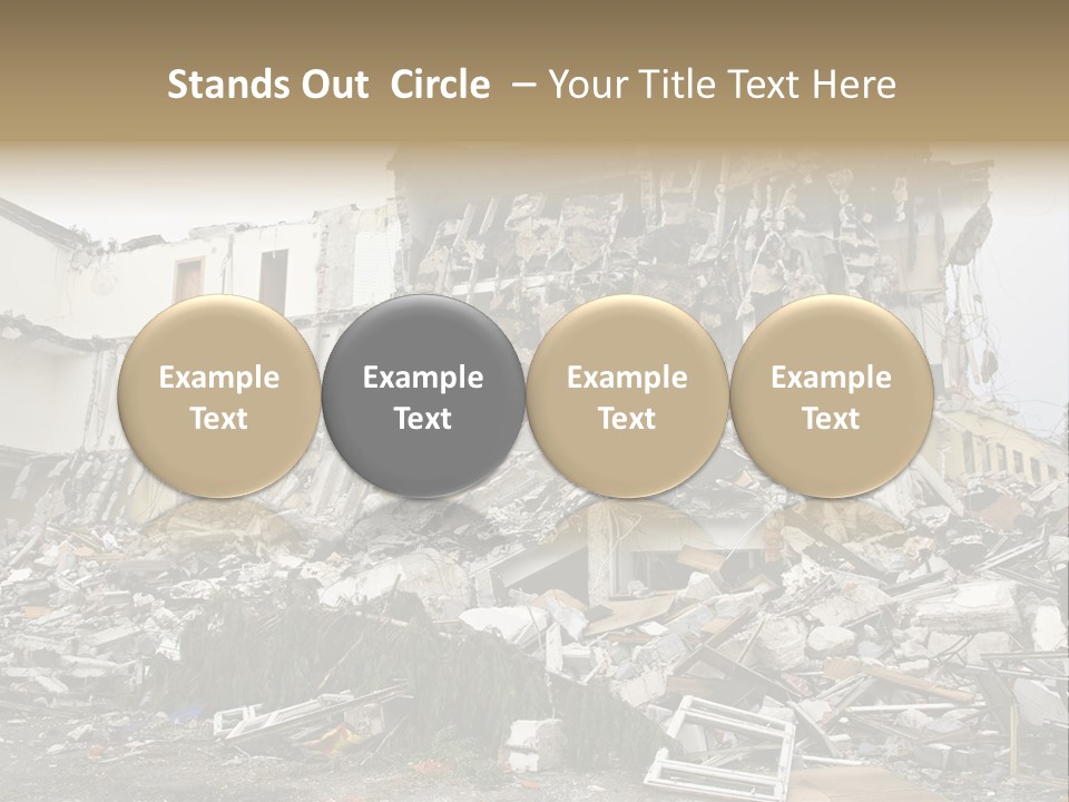 Destroyed Building PowerPoint Template
