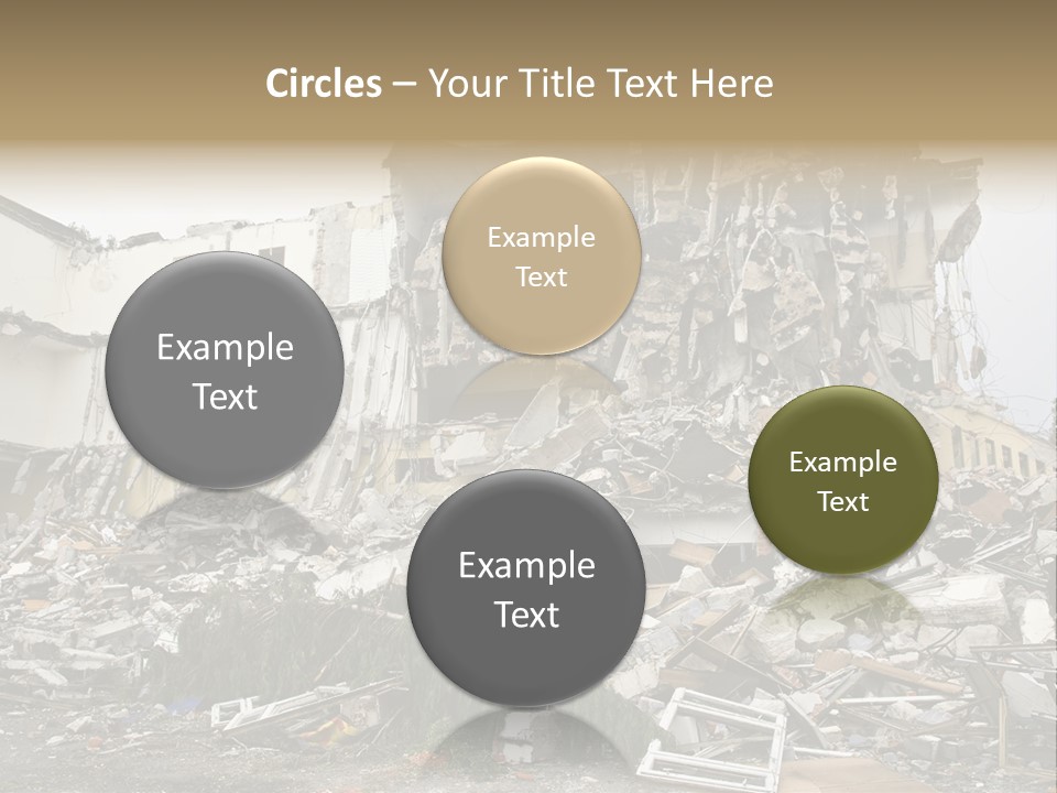 Destroyed Building PowerPoint Template