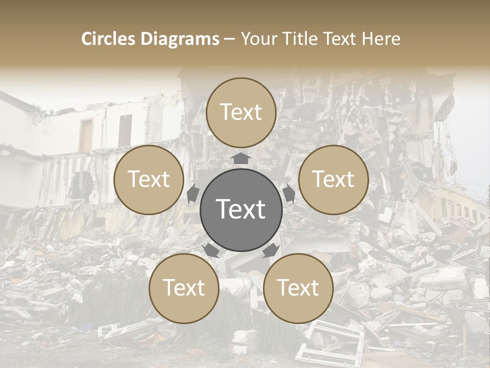 Destroyed Building PowerPoint Template